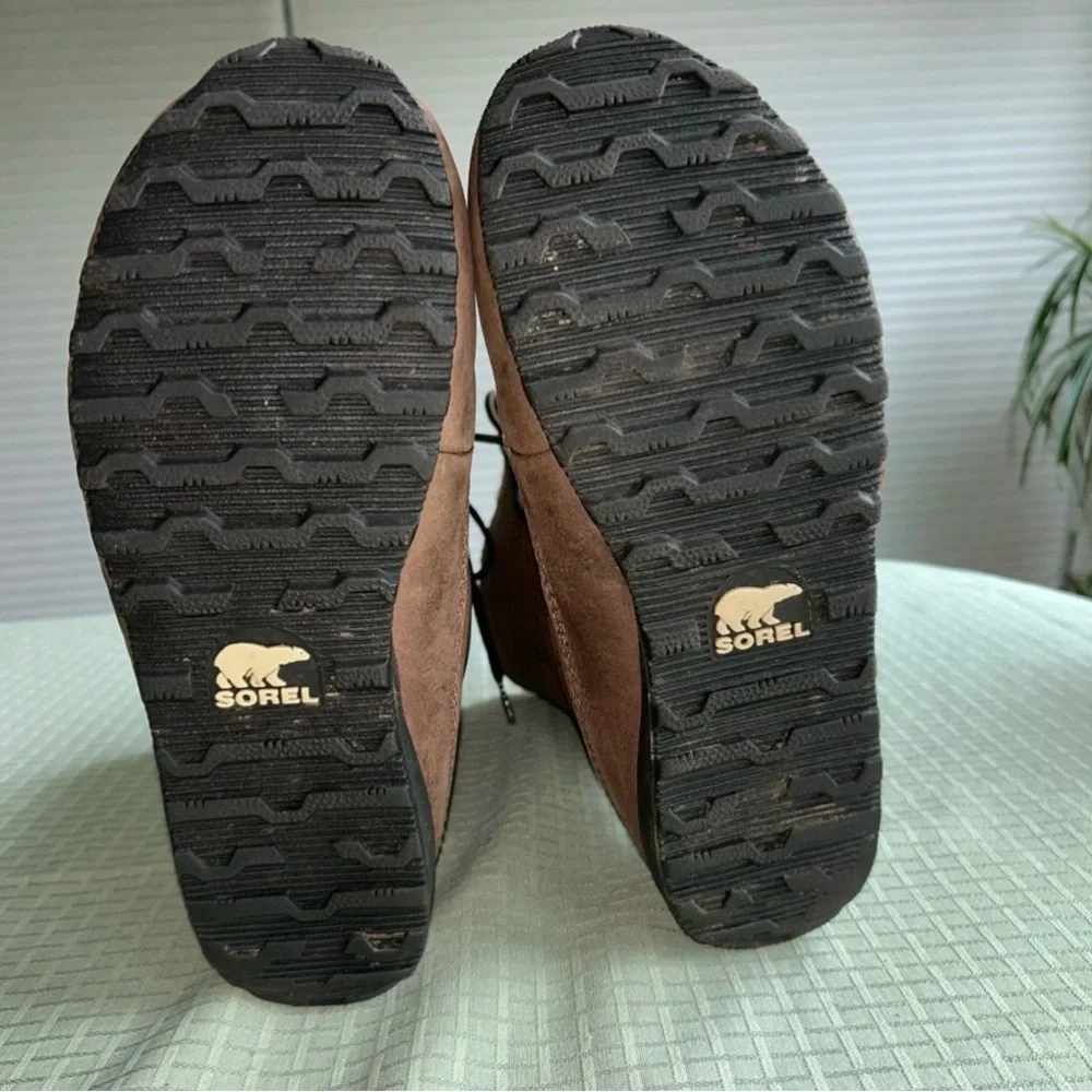 Sorel brown lace-up winter boots women's 8 - Picture 16 of 16